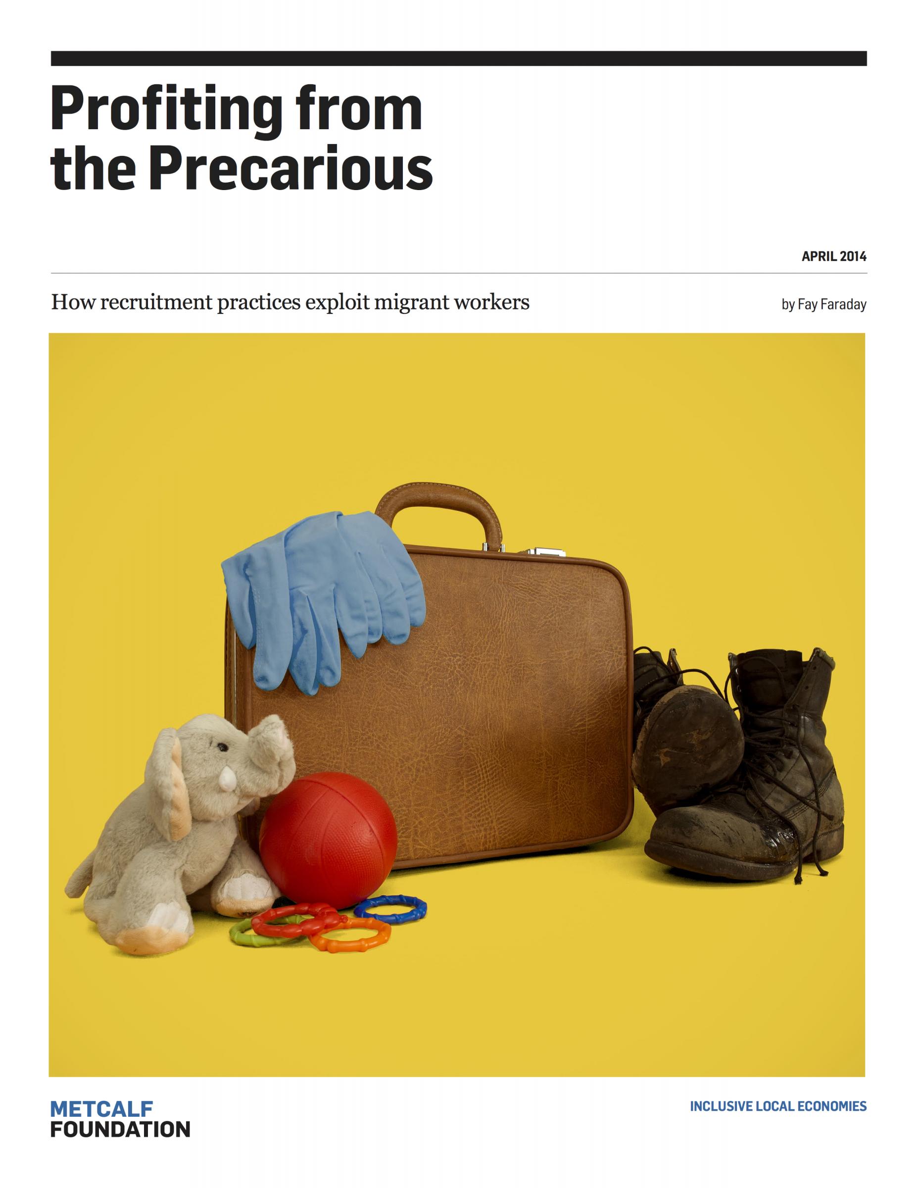 Report Launch Profiting from the Precarious How Recruitment Practices