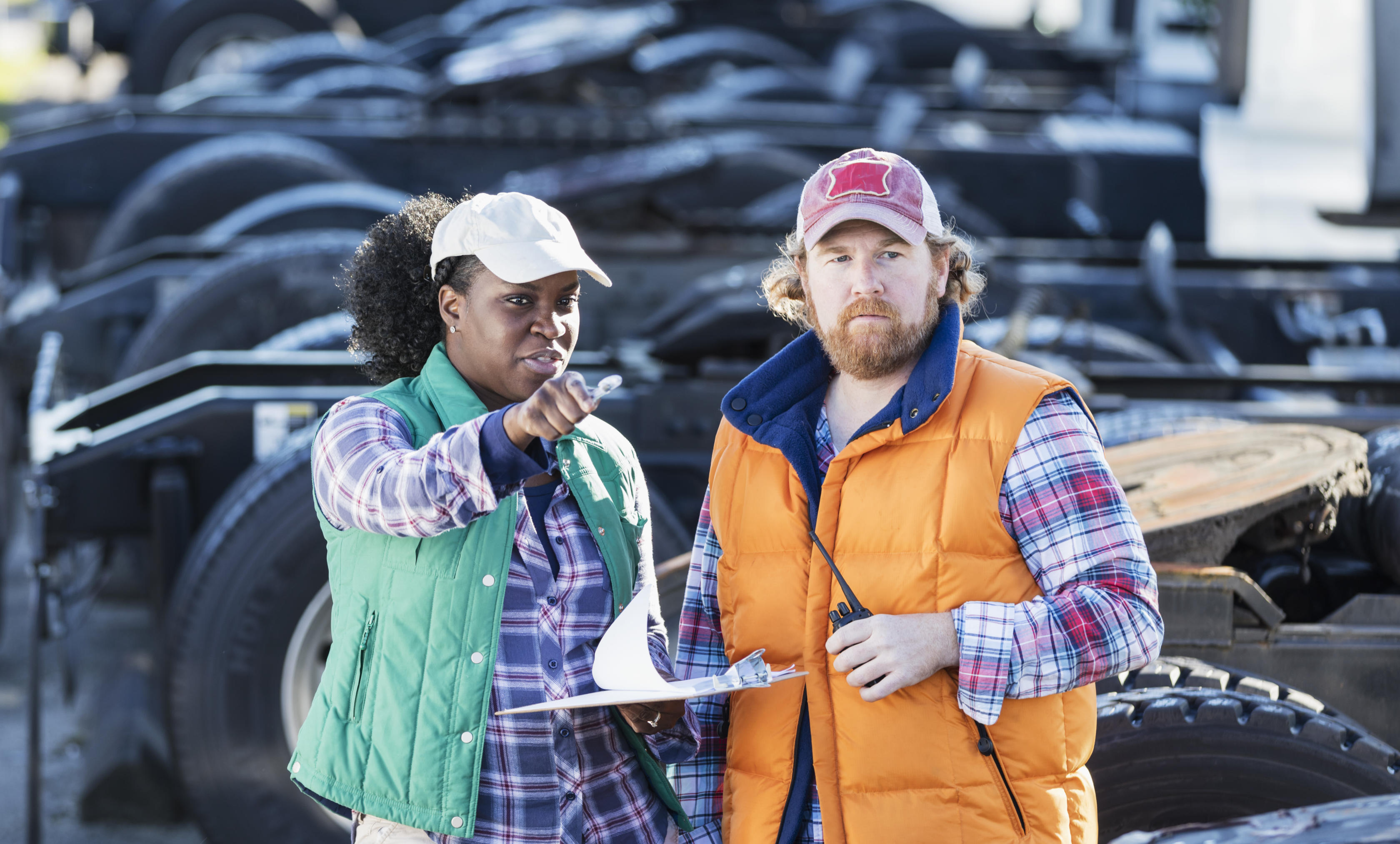 Workers at trucking company