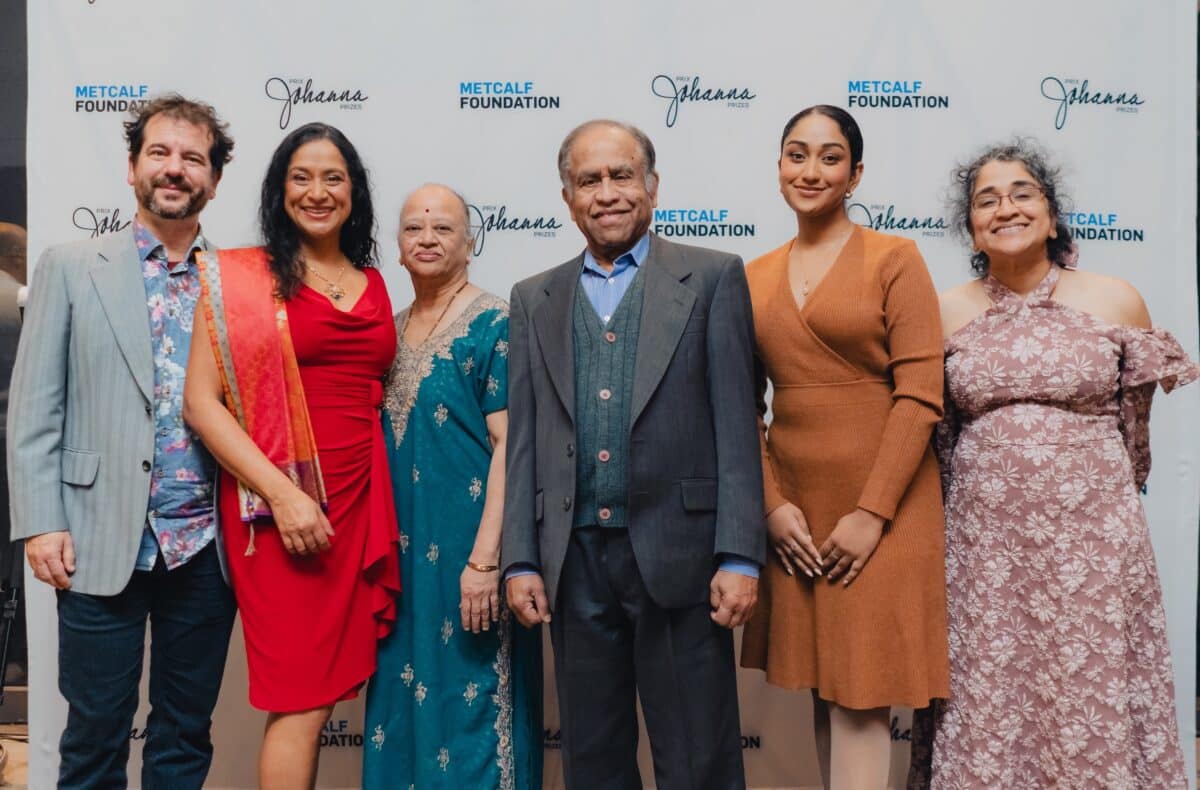 Suba Sankaran with her family. Photo: Kalila Snow Jan